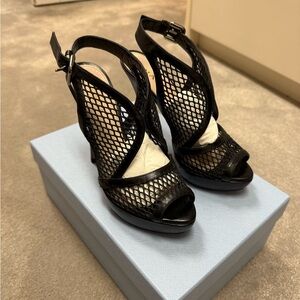 Prada | Black Platform Heels
